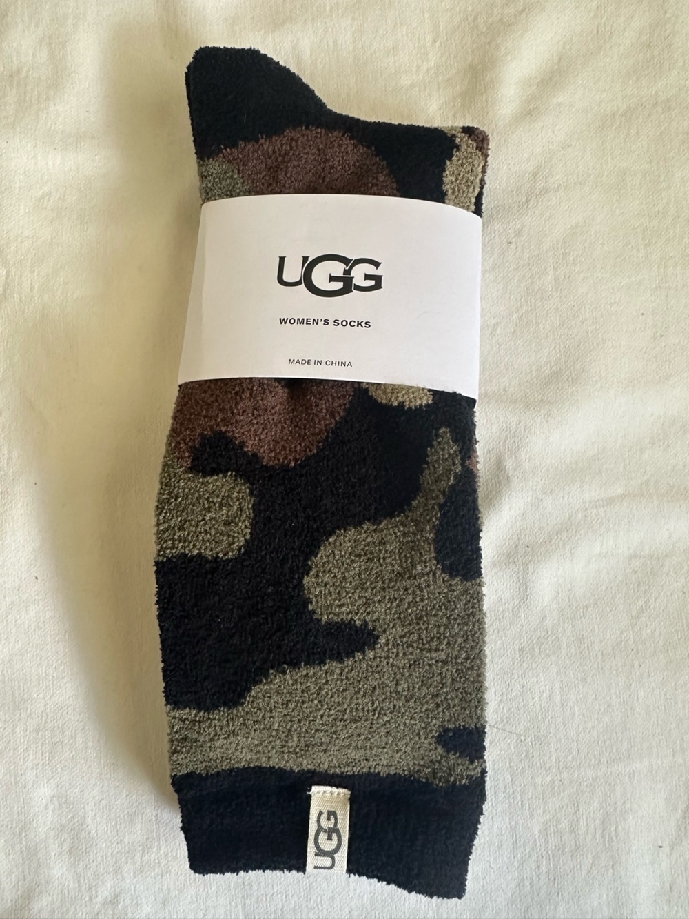 UGG Camouflage Socks - Olive, Black, Brown